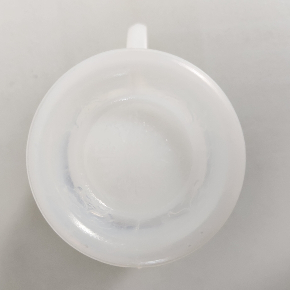 Vintage Macbeth Evans Monax Depression White Milk Glass Cream And Sugar Set - Picture 7 of 13